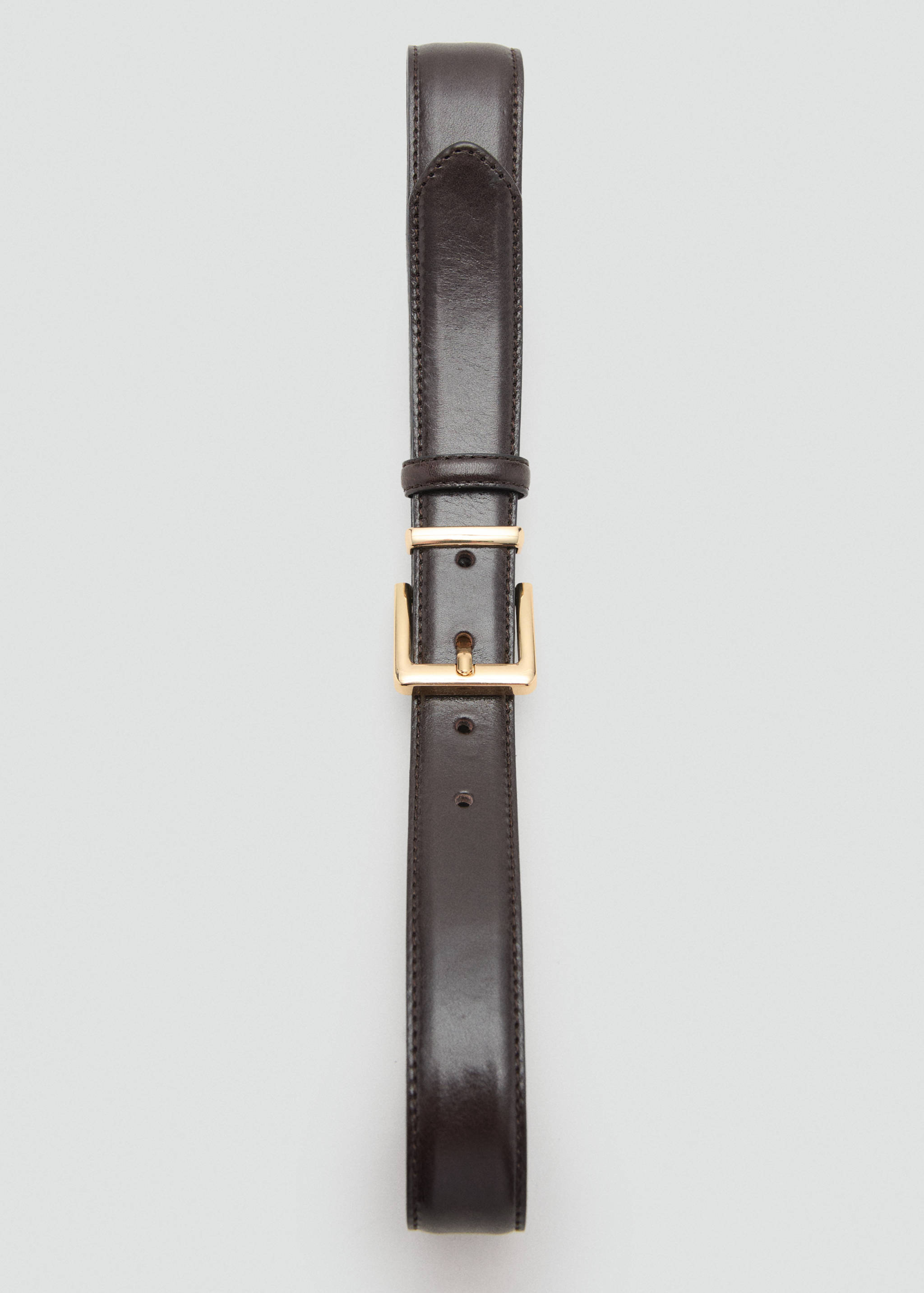 Leather belt with square buckle - Details of the article 2