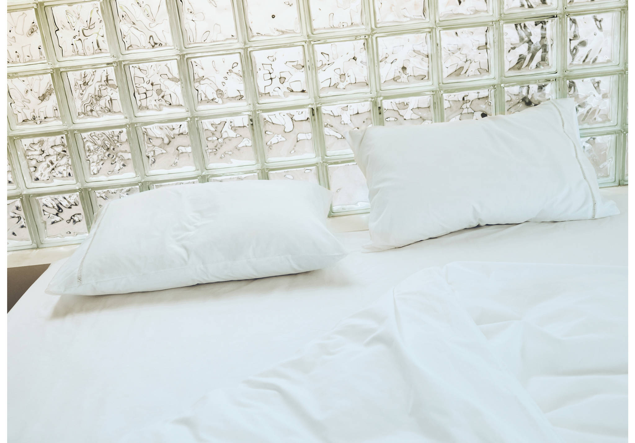 Pillowcase hemstitch detail 50x75cm - Panoramic plane