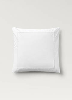 Two cotton percale hemstitched pillowcases 60x60 cm — White 6