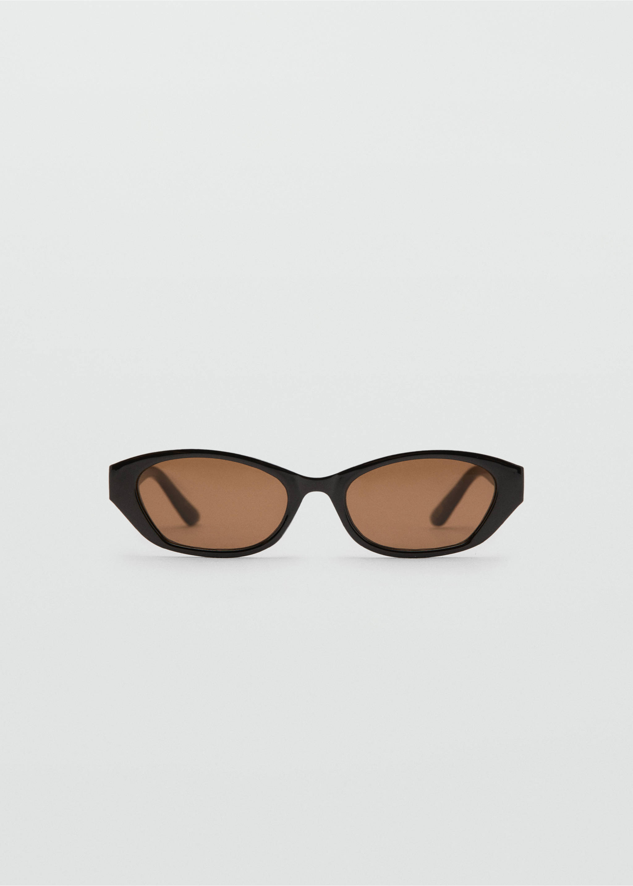 Oval-frame sunglasses - Article without model, Brown. Ref: 27052895-00.