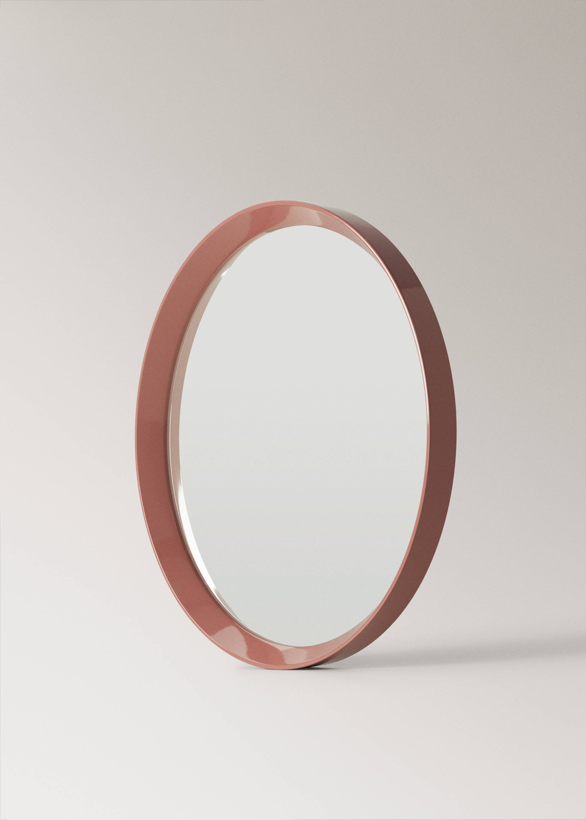 Grote ronde spiegel met gelakte afwerking - Detail van het artikel 1