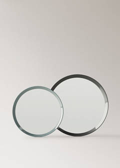 Round wood mirror — Gris oscuro 5