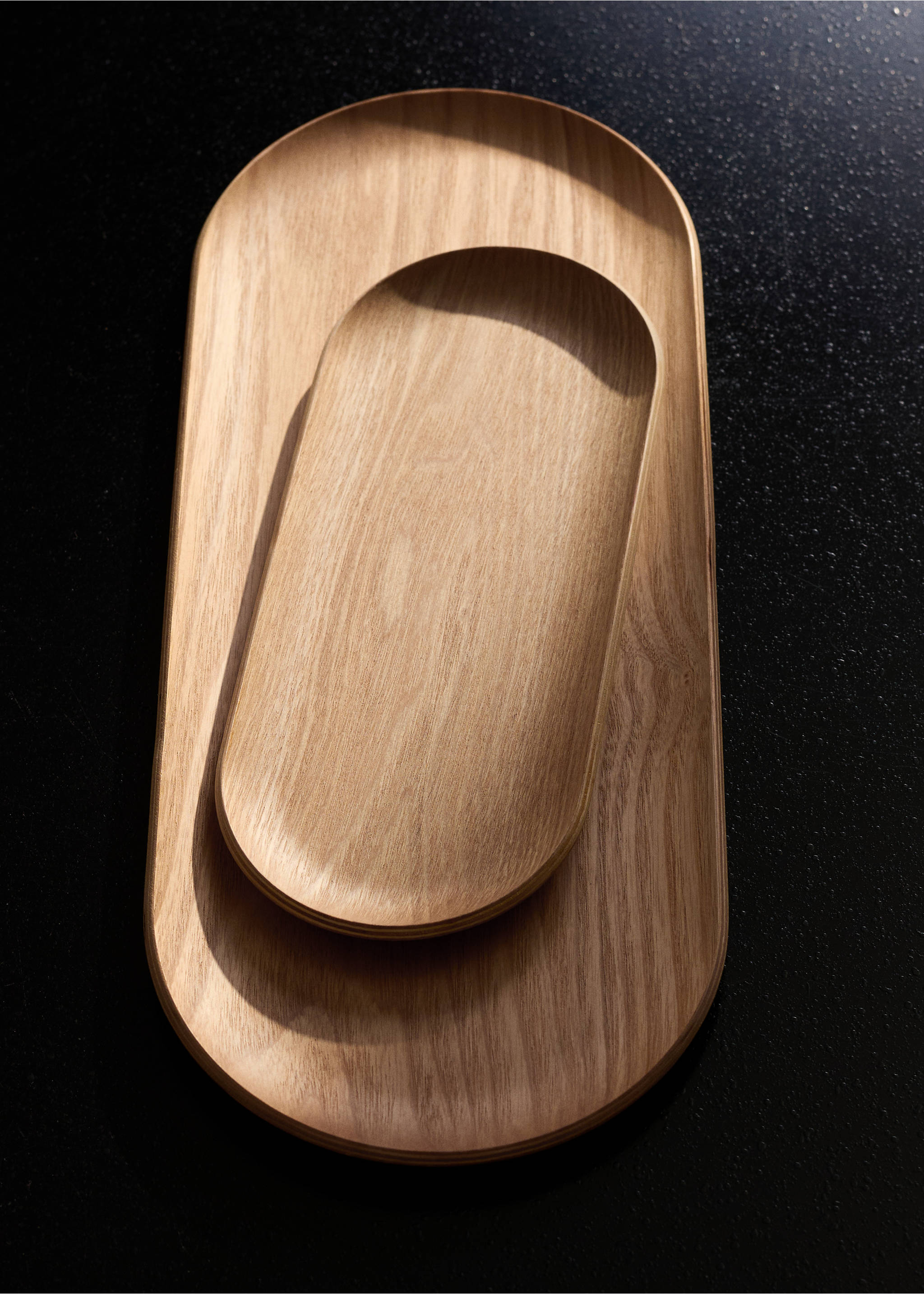 Small decorative wooden tray - General plane, Brown. Ref: 27052900-00.