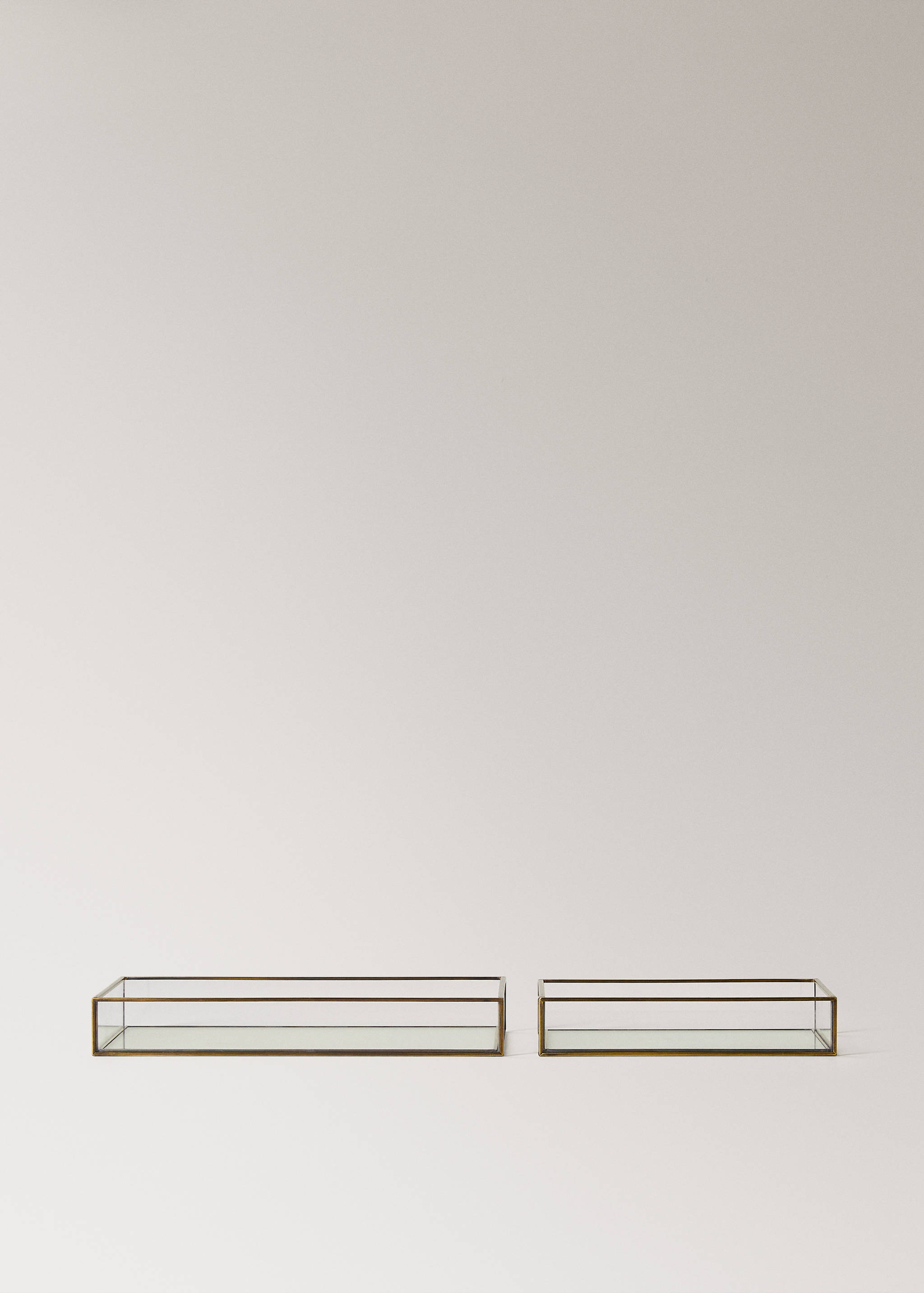 Petit plateau décoratif en verre relief en métal - Détail de l'article 3