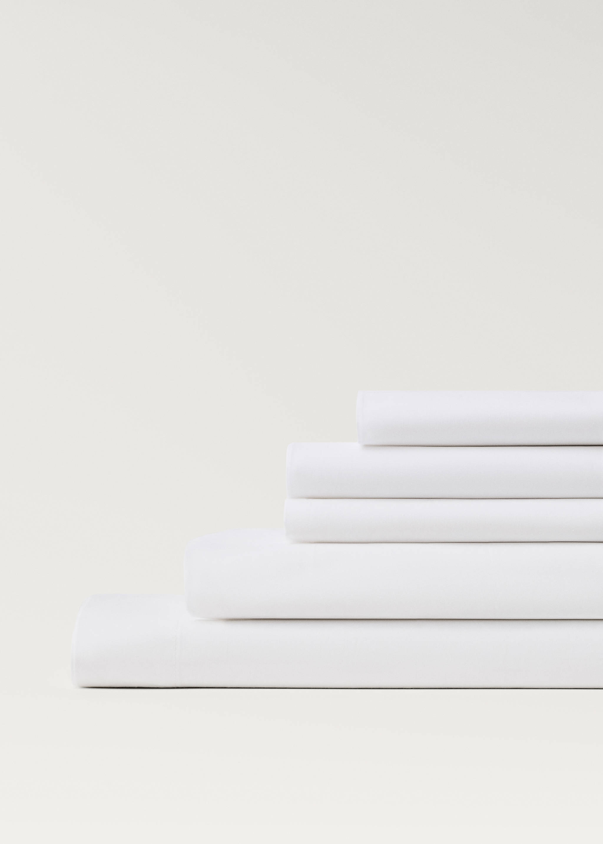 Percale cotton fitted sheet for 90 cm bed - Details of the article 3