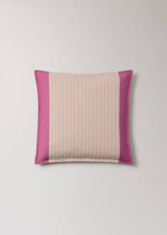 Cotton striped cushion cover 50 x 50 cm — Pastel Pink 6