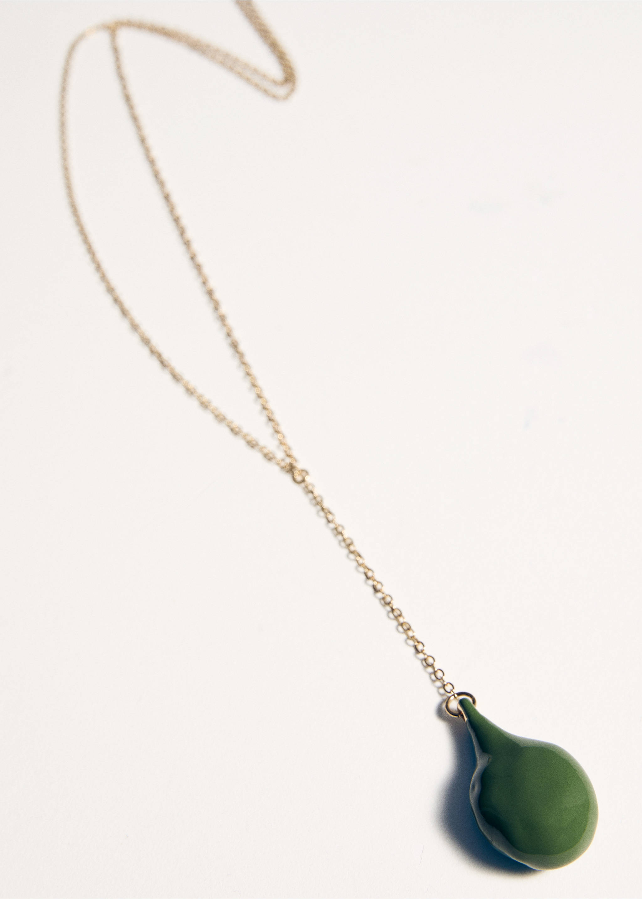 珐琅细节套索项链 - null, 金黄色. Ref: 27052923-00.