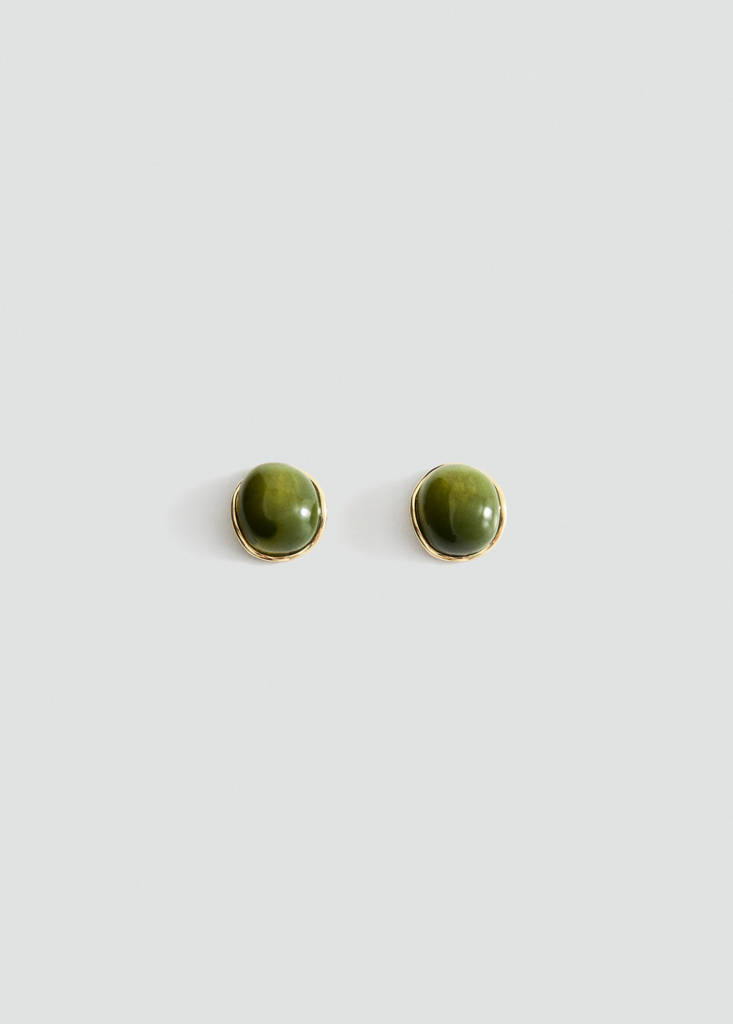 Pendientes resina redondos