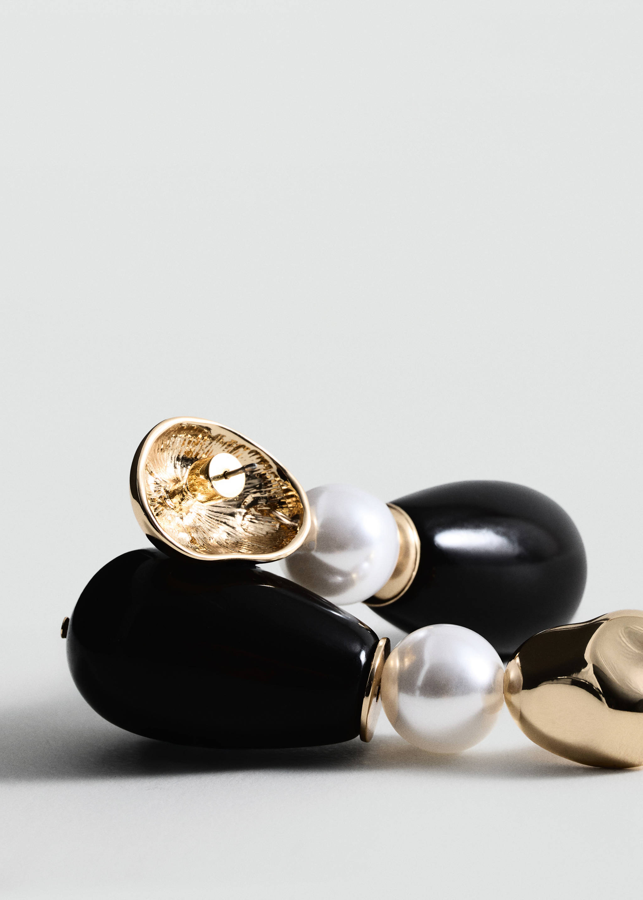 Mixed pendant earrings - Medium plane