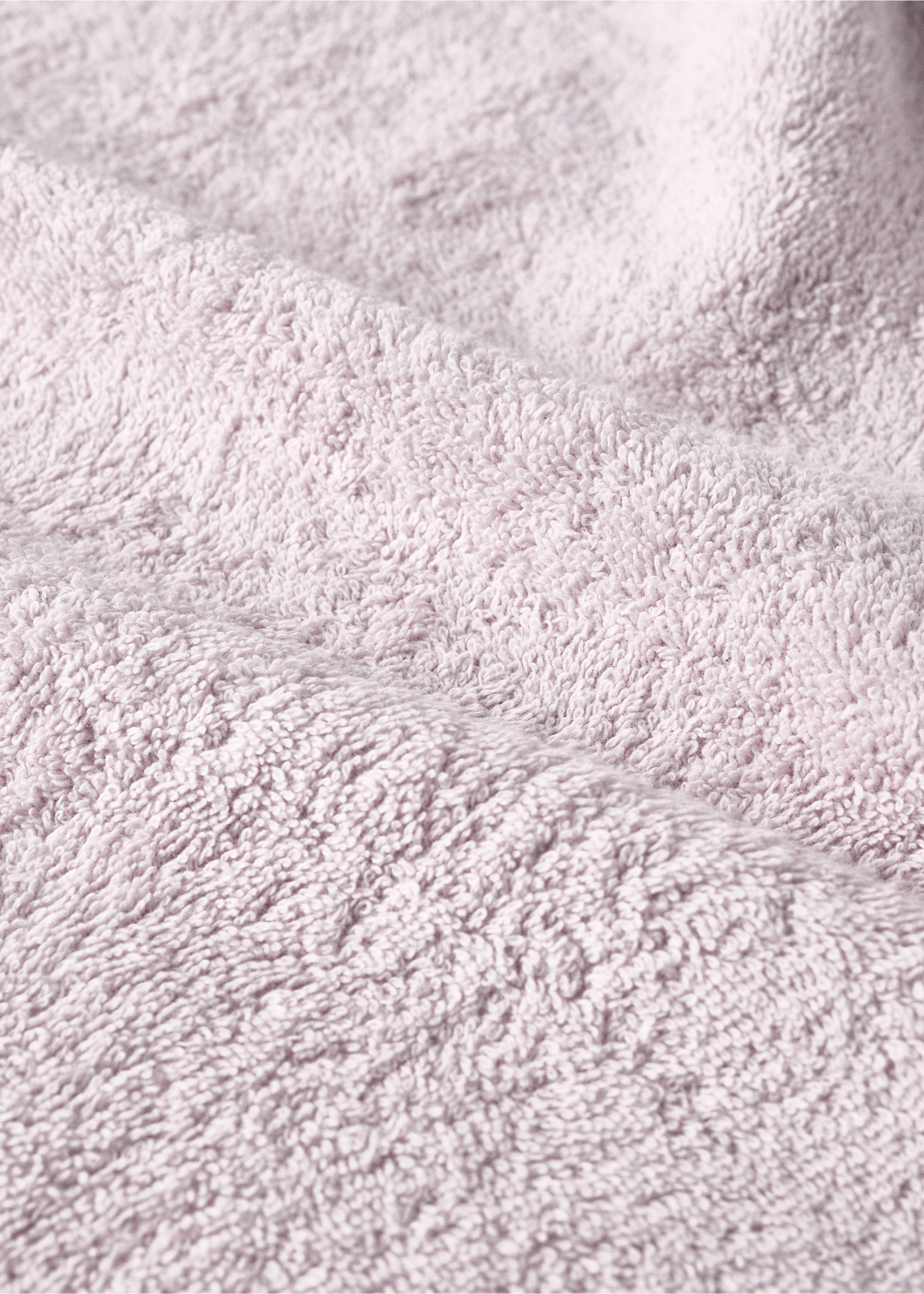 Children's cotton bath towel with multi-coloured pom-poms - Details of the article 1, Lilac. Ref: 27052931-00.