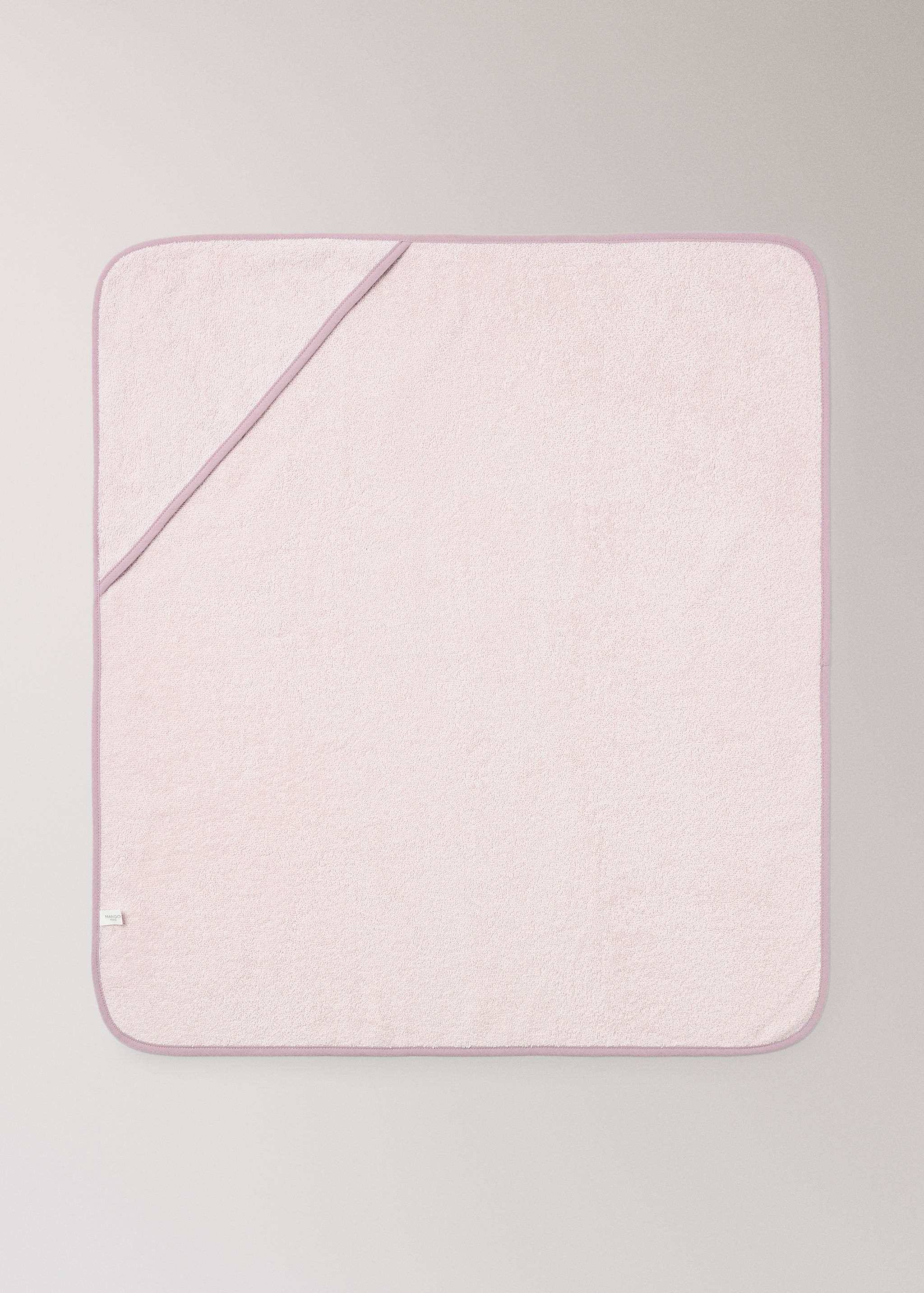 Children's bath cape with contrasting trim - Article without model