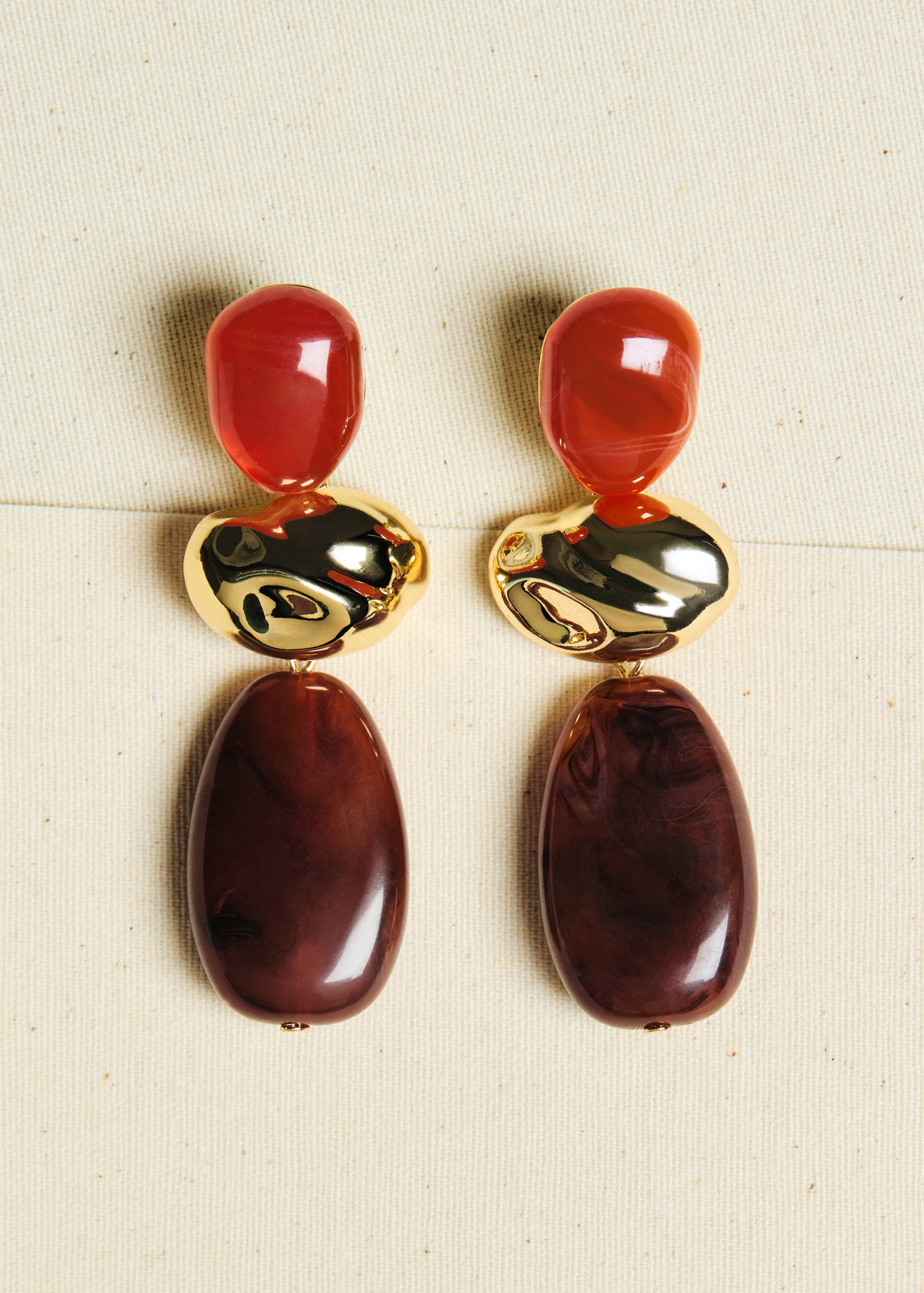 Pendientes colgantes combinados resina - Detalle del artículo 6