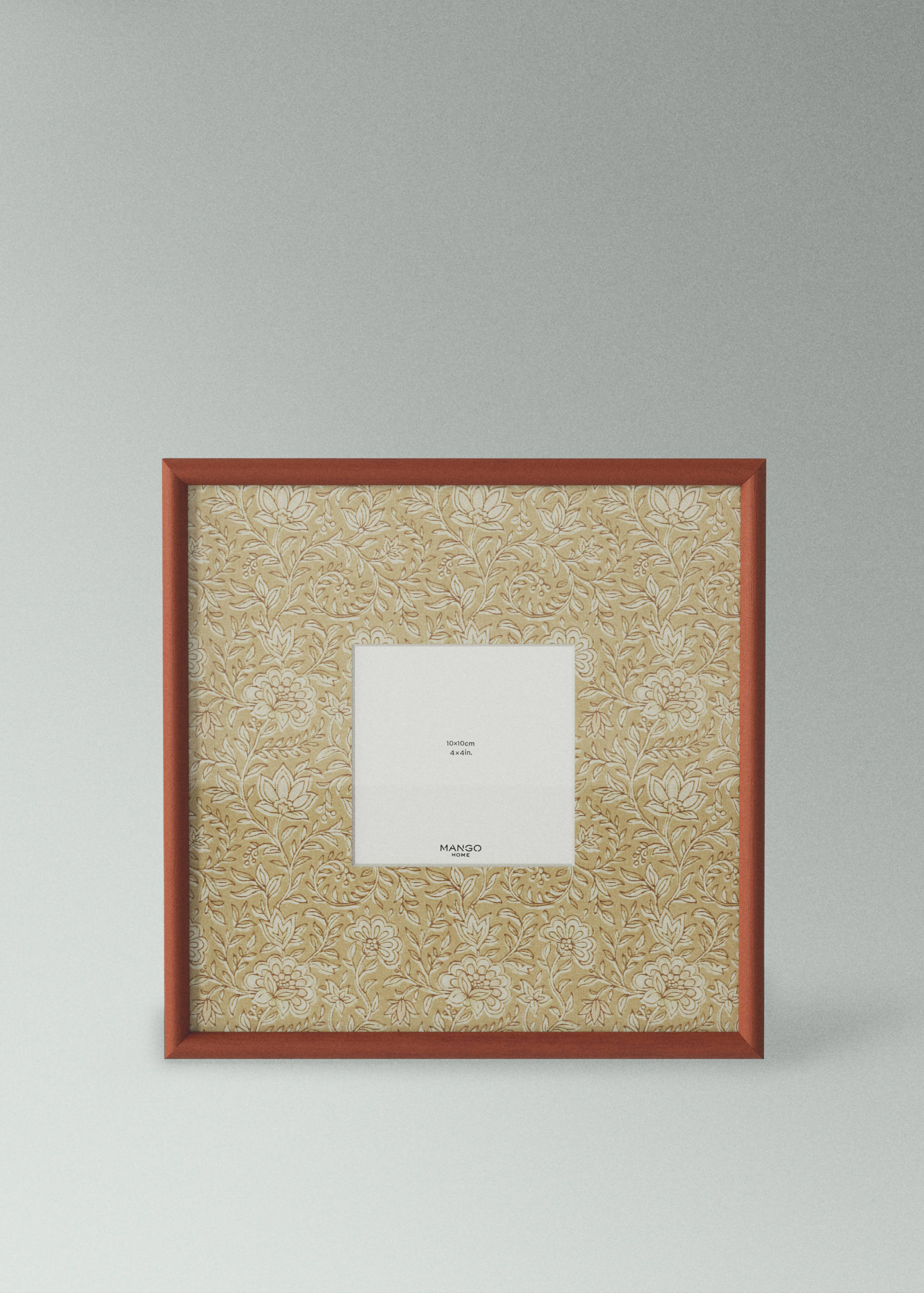 Large floral print contrast photo frame - Medium plane