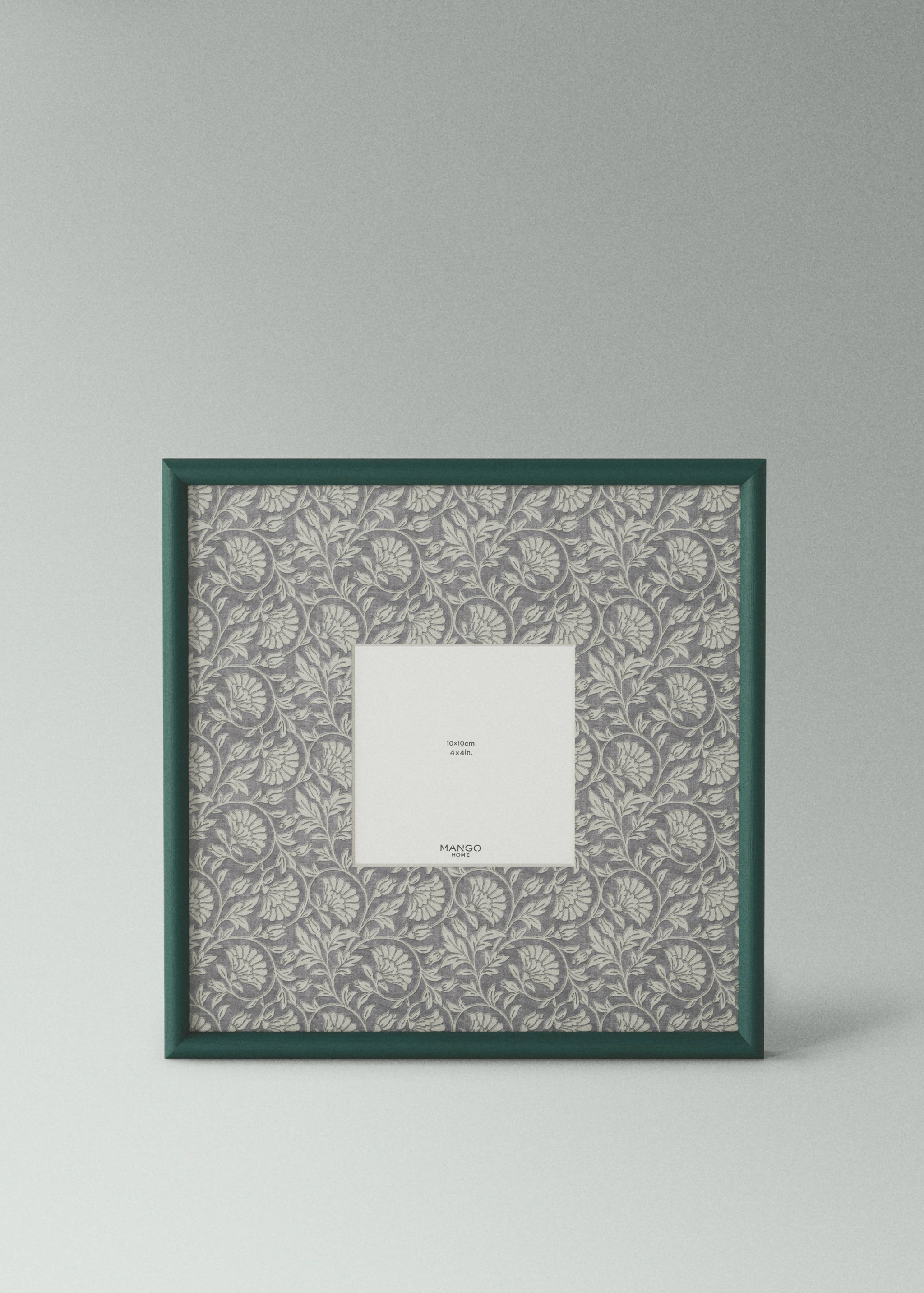 Large floral print contrast photo frame - Medium plane