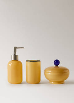 Coloured borosilicate bathroom glass — Yellow 4