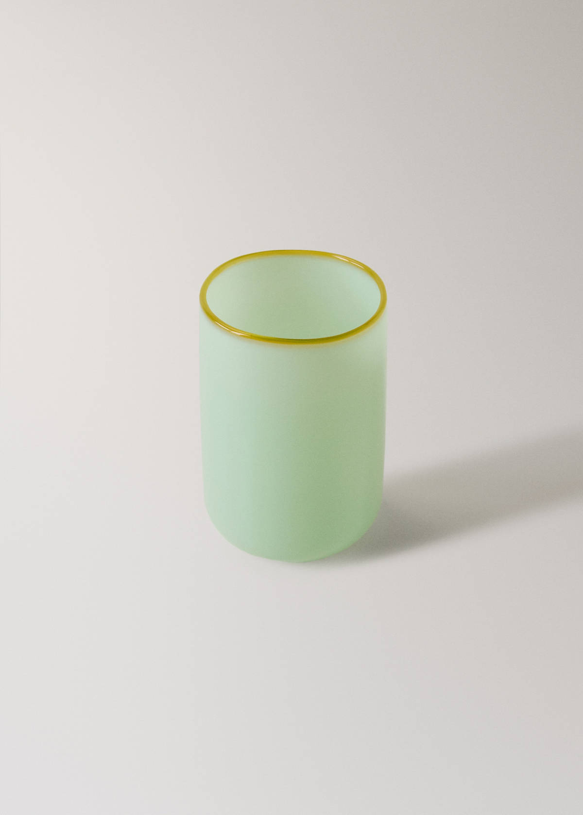Coloured borosilicate bathroom glass — Mint Green