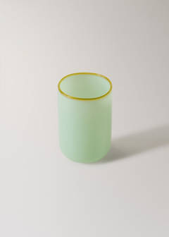 Coloured borosilicate bathroom glass — Mint Green 2