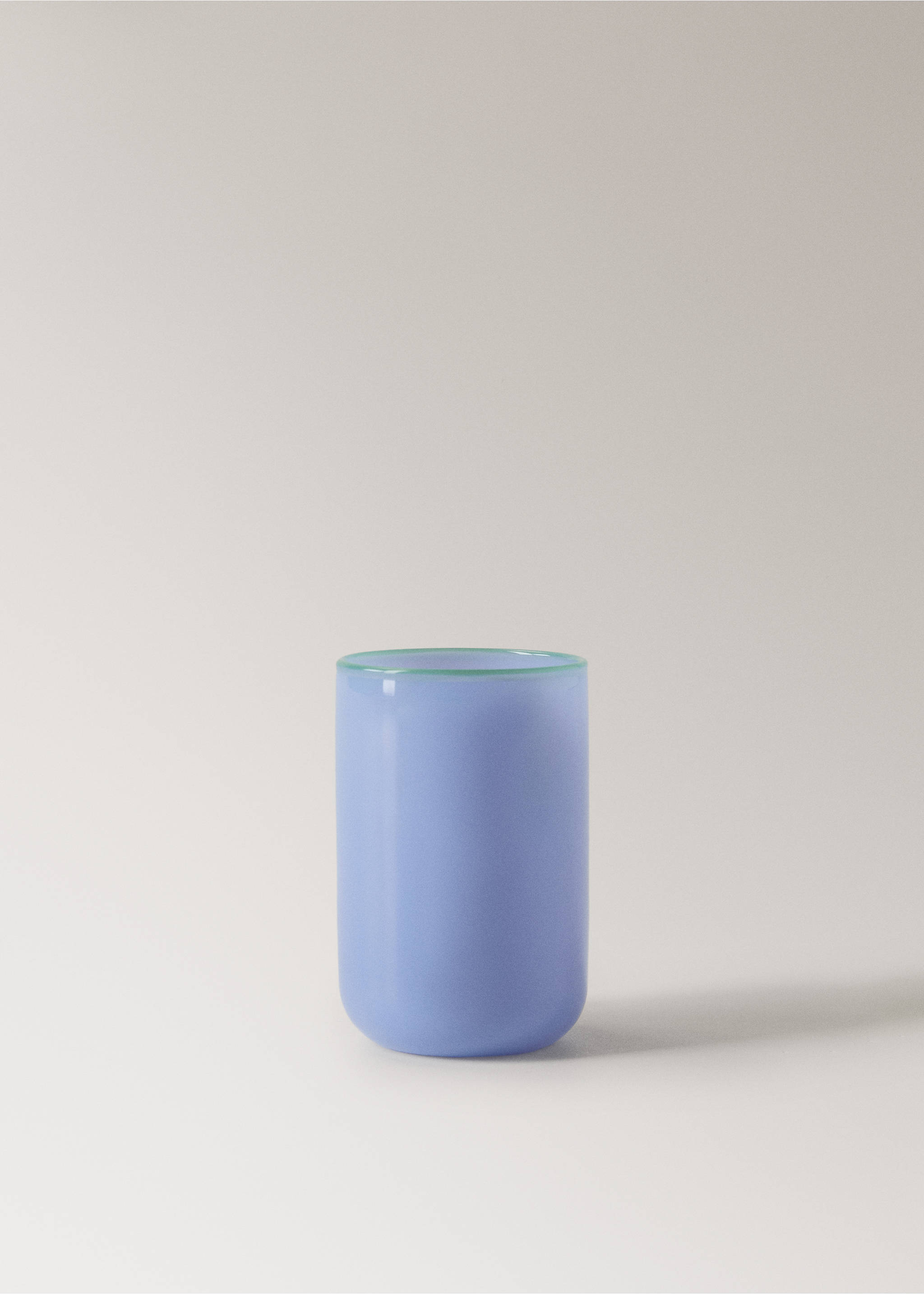 Coloured borosilicate bathroom glass - Article without model, Blue. Ref: 27053272-00.