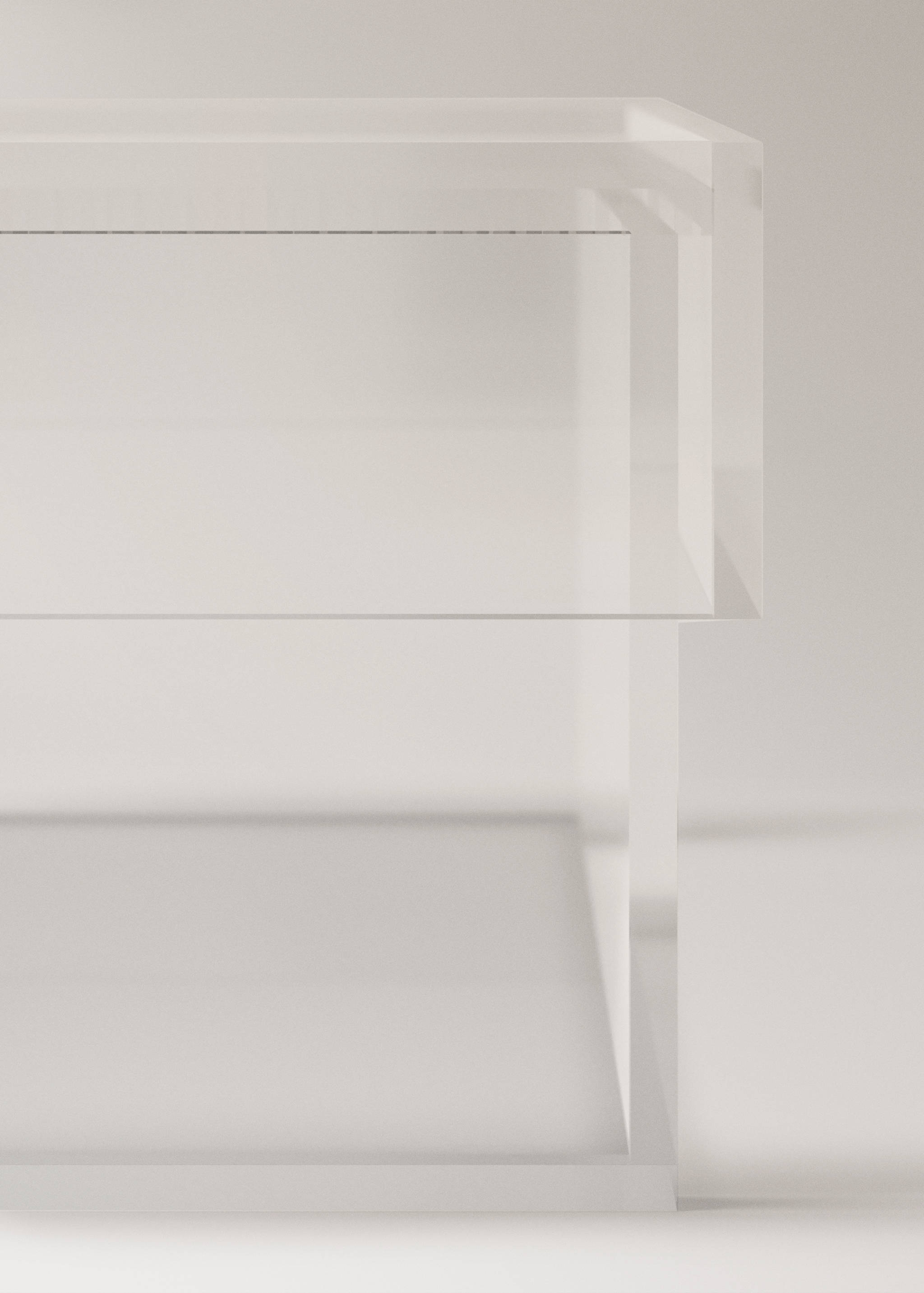 Medium acrylic bathroom storage box - Details of the article 1