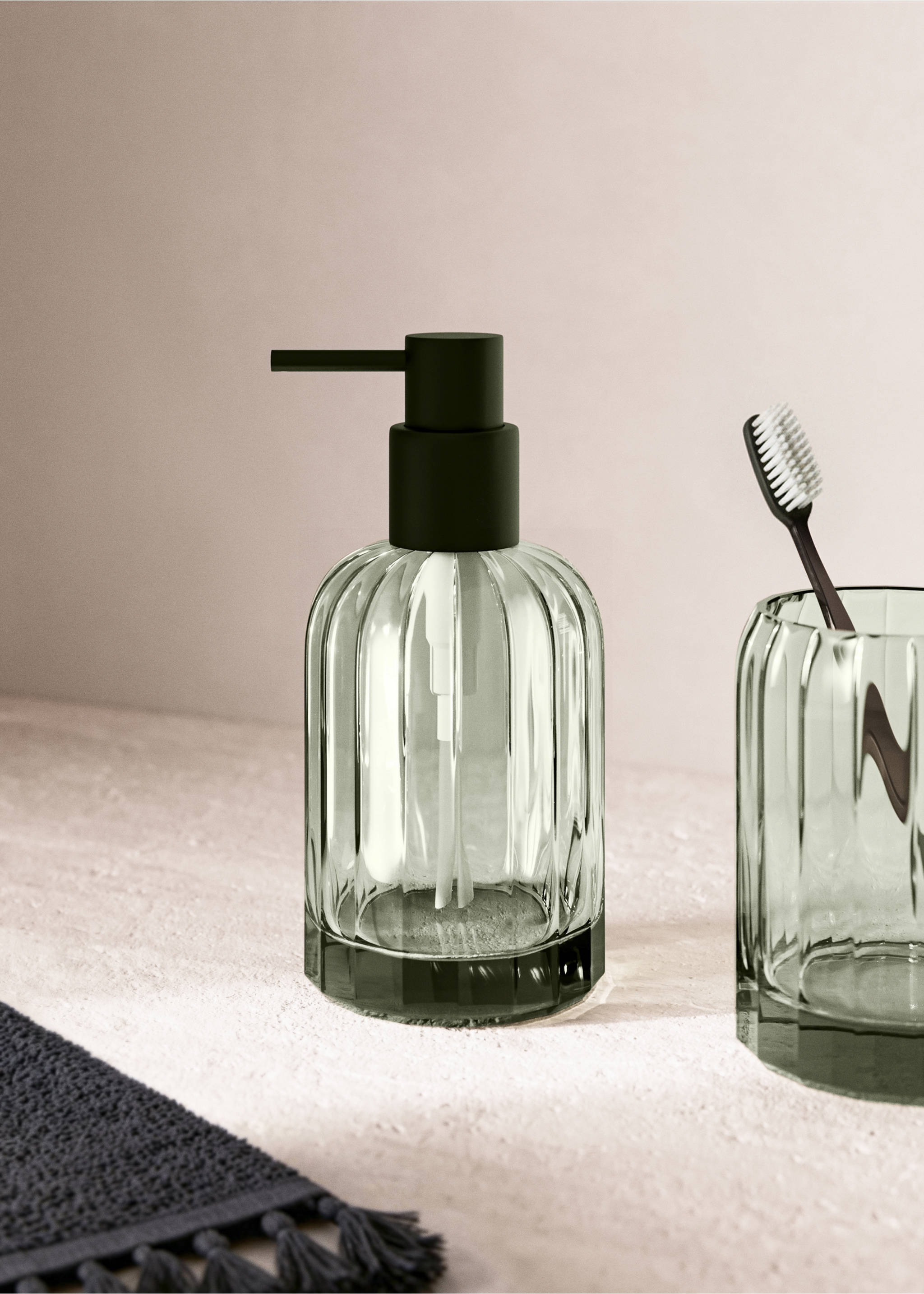 Crystal soap dispenser - General plane, Green. Ref: 27053276-00.