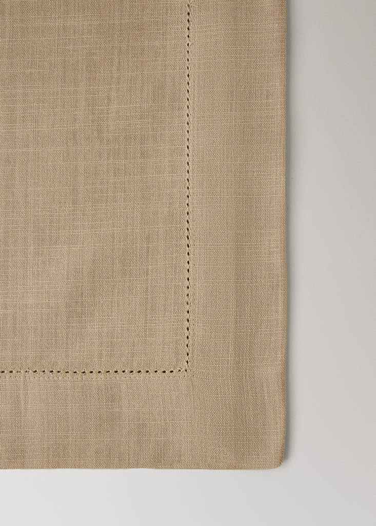 Cotton table runner with drawn threadwork - thumbnail 4