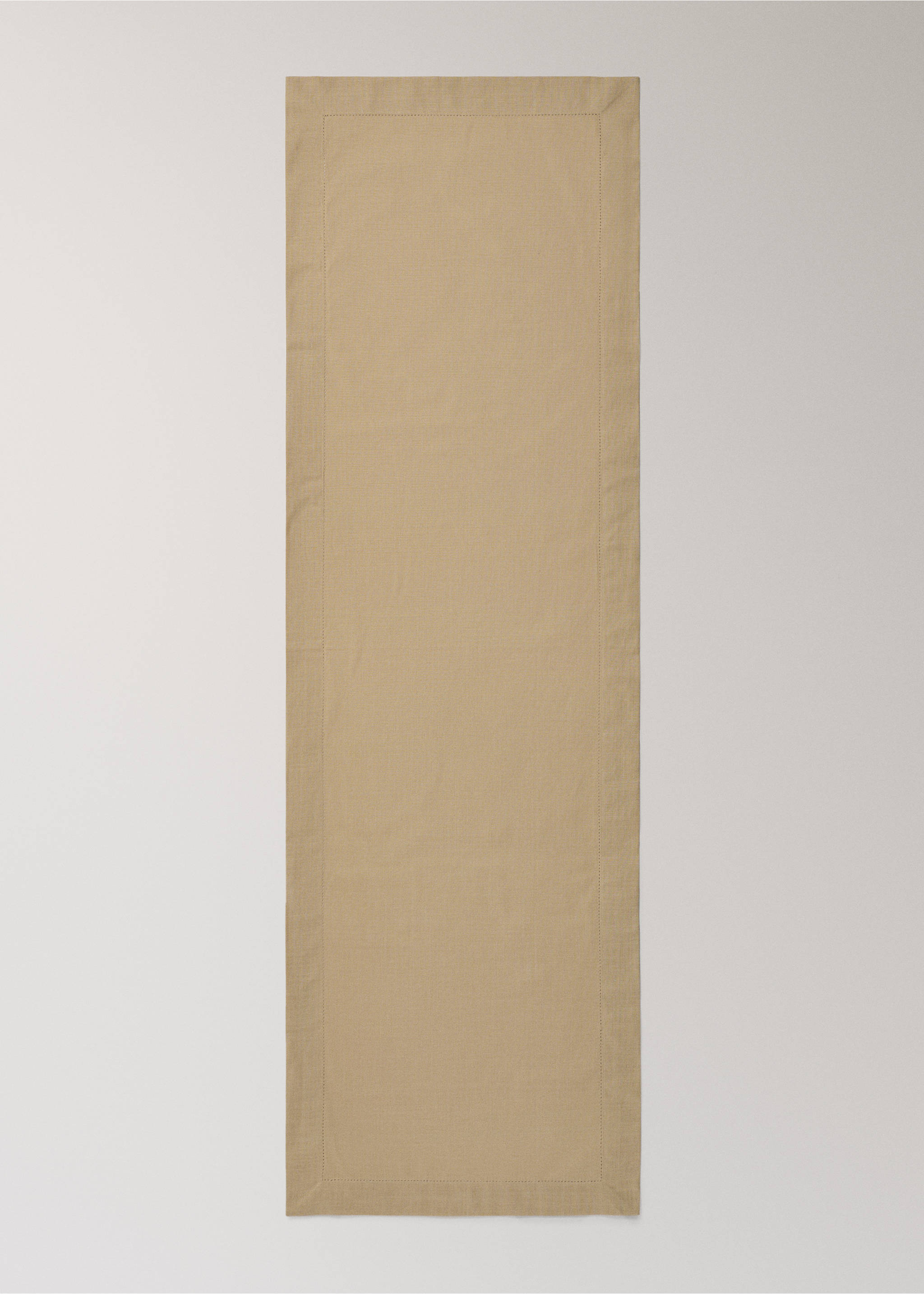 Baumwoll-Tischläufer mit Hohlsaum-Detail - Detail des Artikels 3, Pfirsich. Ref: 27053277-00.