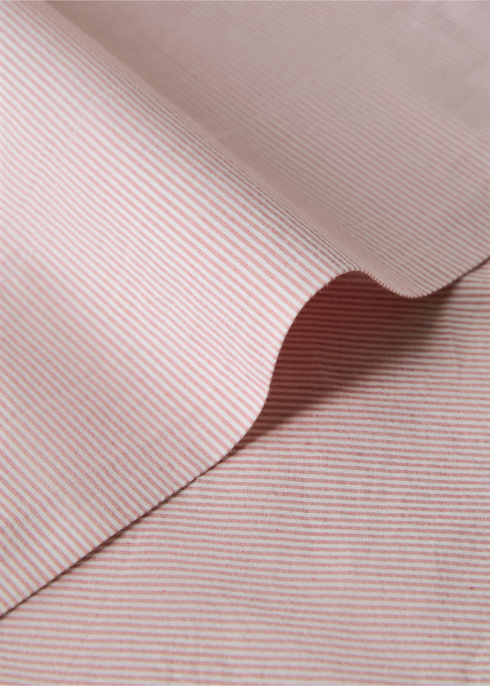 Top sheet cotton yarn-dyed Bed 180/200 cm - Details of the article 1, Grapefruit. Ref: 27053280-00.