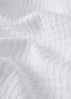 Tagesdecke aus Garment-Dyed-Baumwolle, Eckenverstärkung, für 130/140/150 cm Bett — Weiß 2