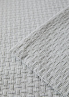 Tagesdecke aus Garment-Dyed-Baumwolle, Eckenverstärkung, für 130/140/150 cm Bett — Grau 3