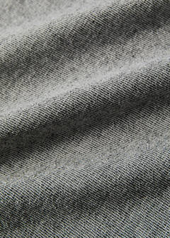 Linen cotton chambray effect tablecloth for 8 to 10 guests — Grey 2