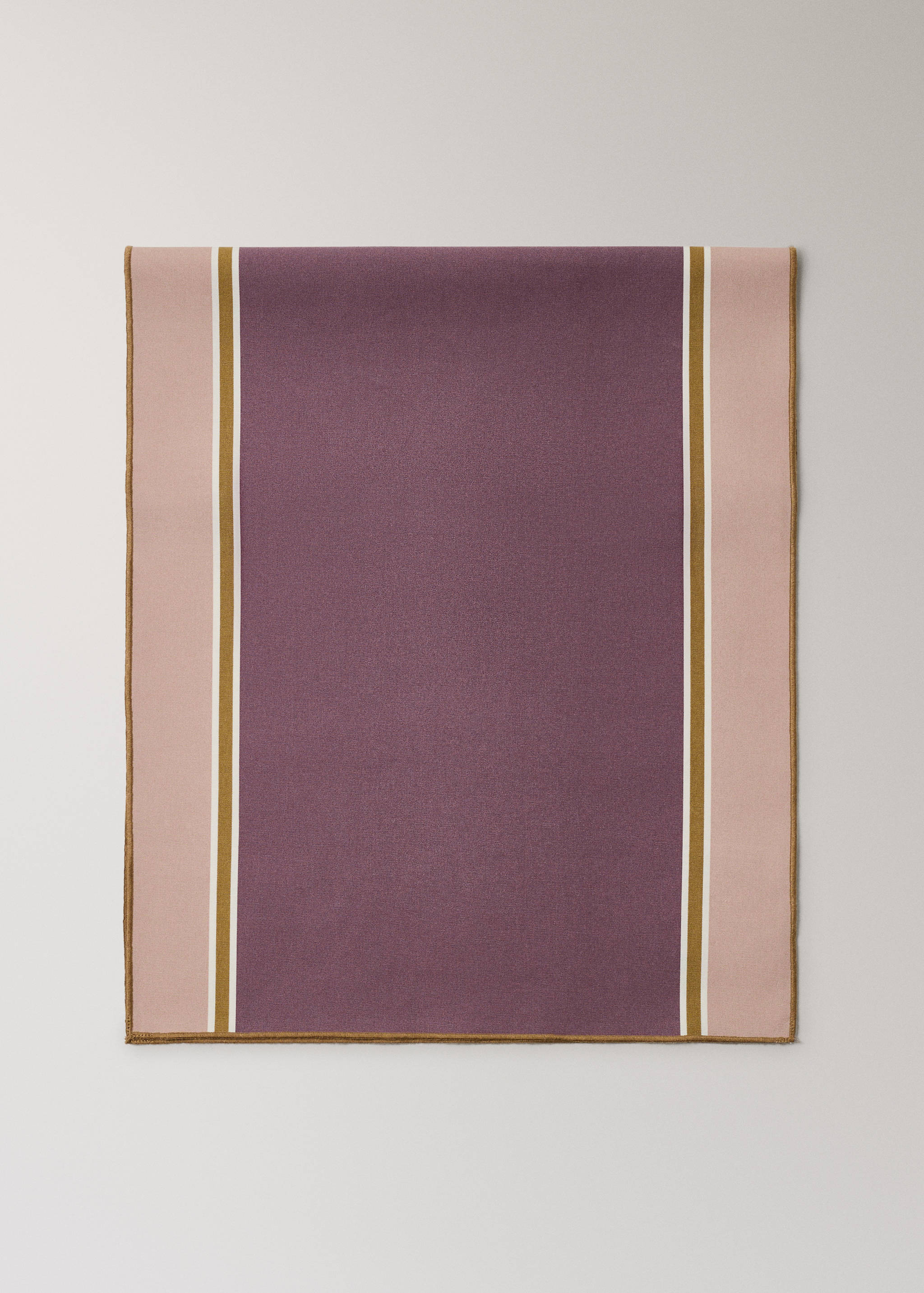 Resin-coated striped cotton table runner - Article without model