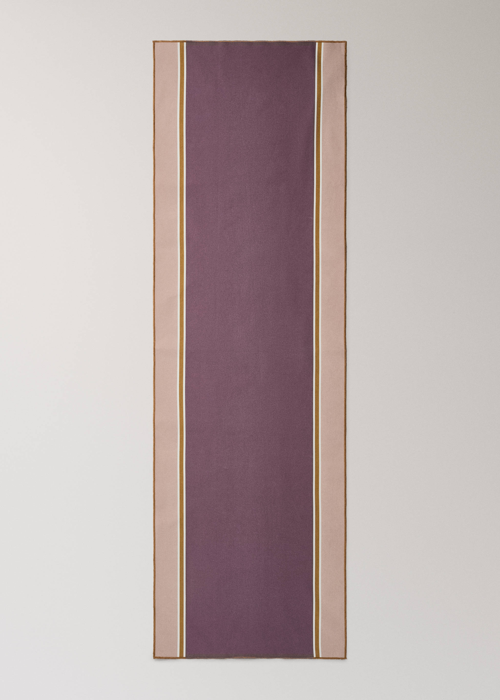 Resin-coated striped cotton table runner - Details of the article 2