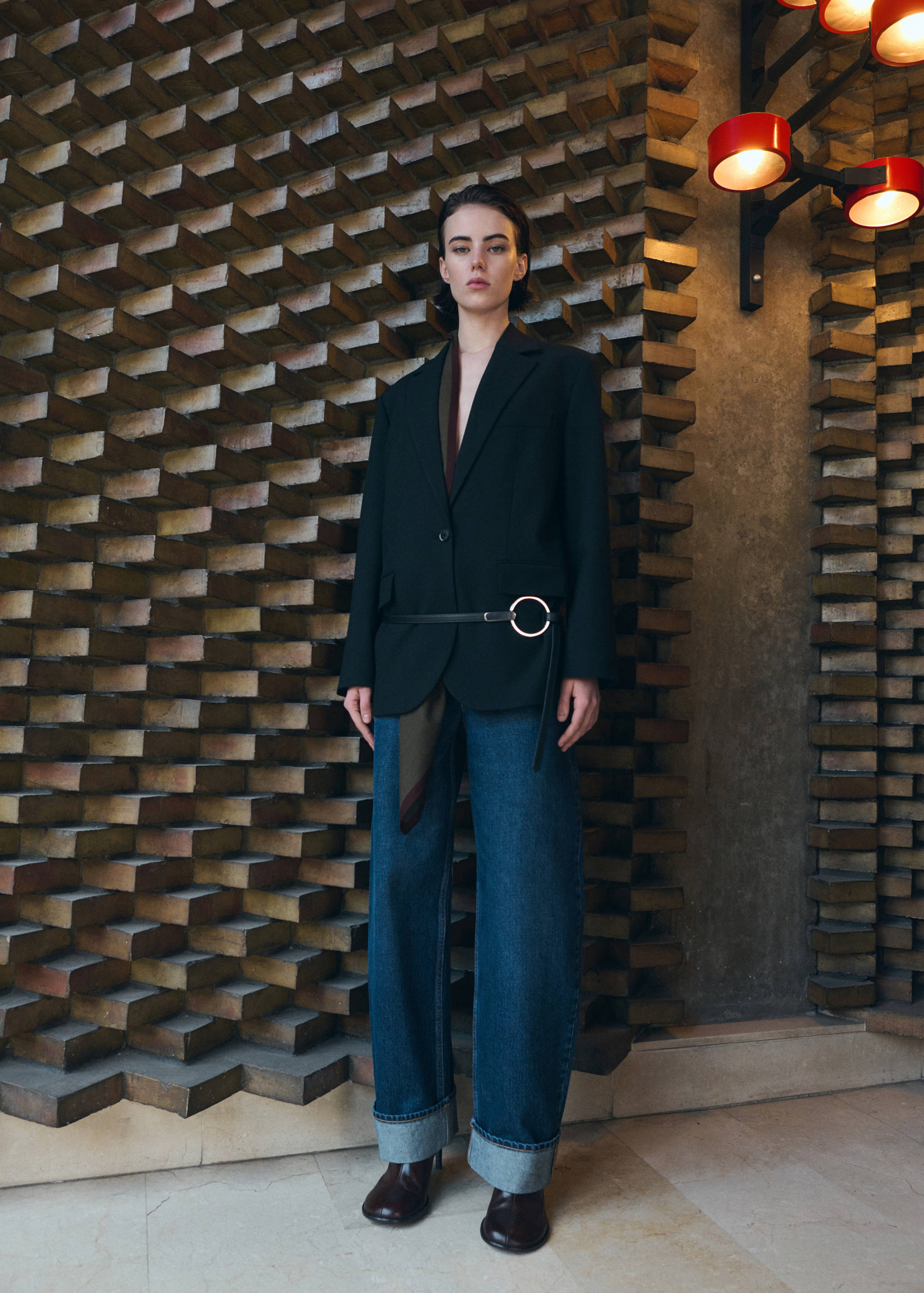 Jean balloon ourlet à revers - Plan général