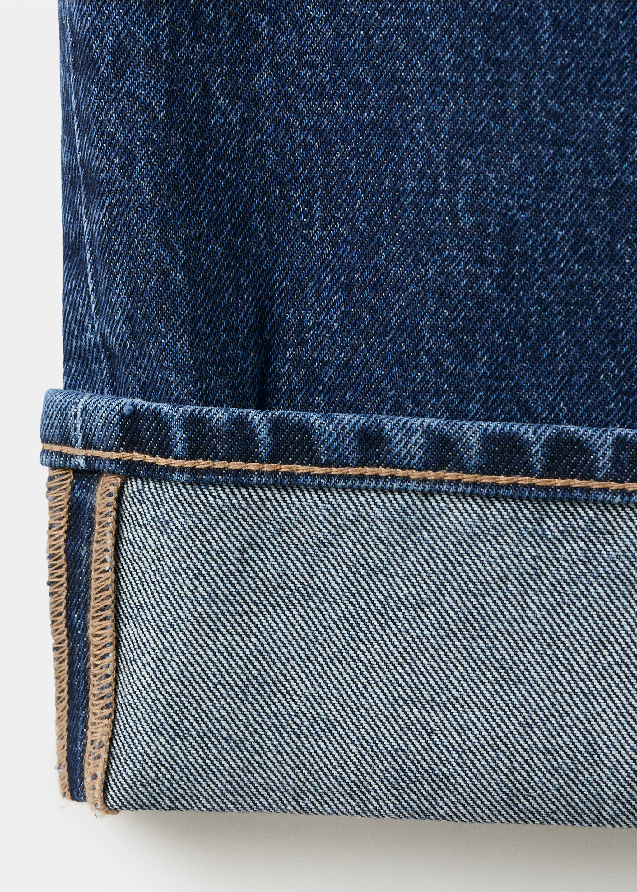 Ballonjeans met omgeslagen zoom - Detail van het artikel 8, Donkerblauw. Ref: 27053294-01.