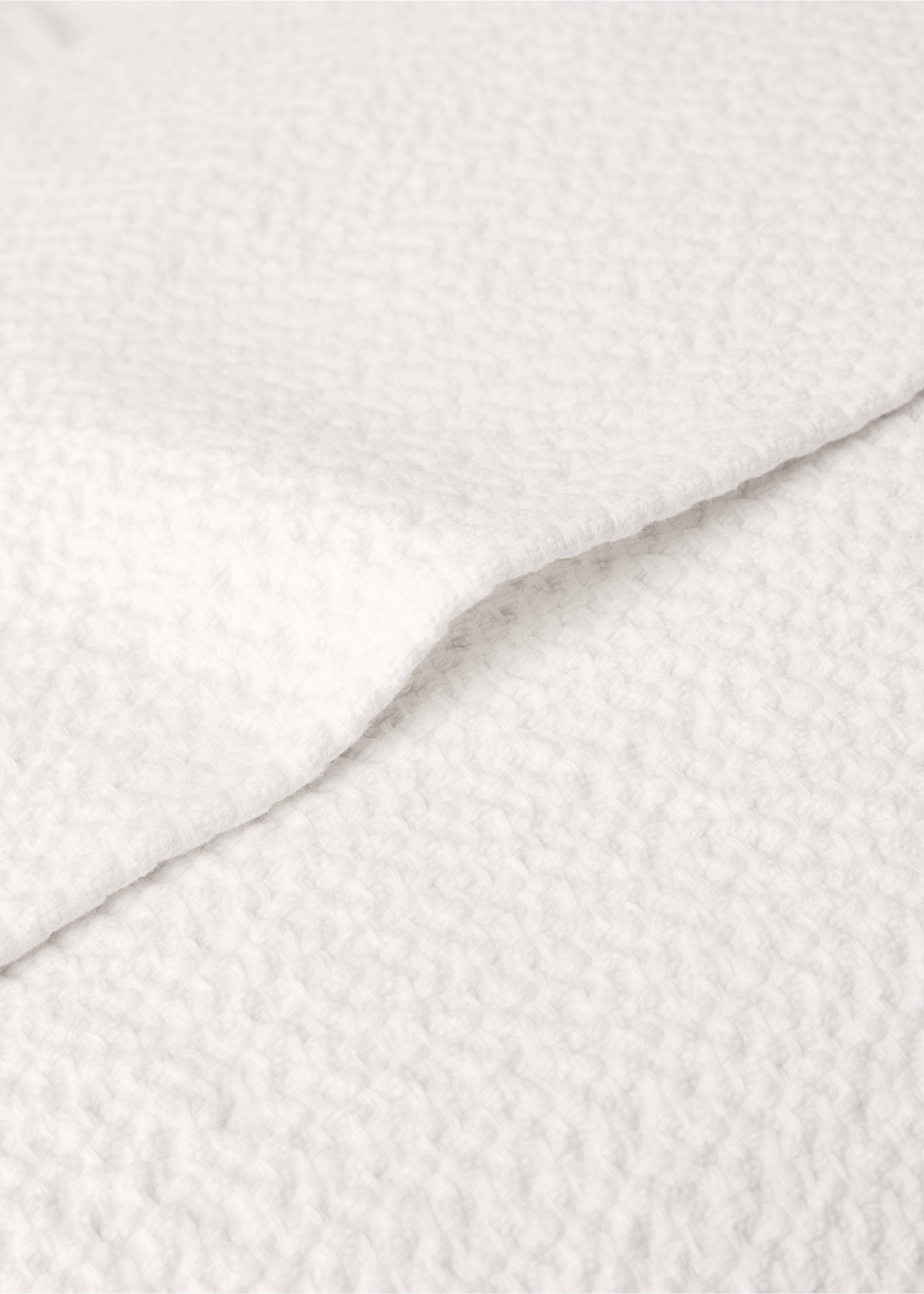 Kuddfodral till säng i bomull med volangfinish 50x50 cm - Detaljer om artikeln 3, Rå. Ref: 27053295-00.