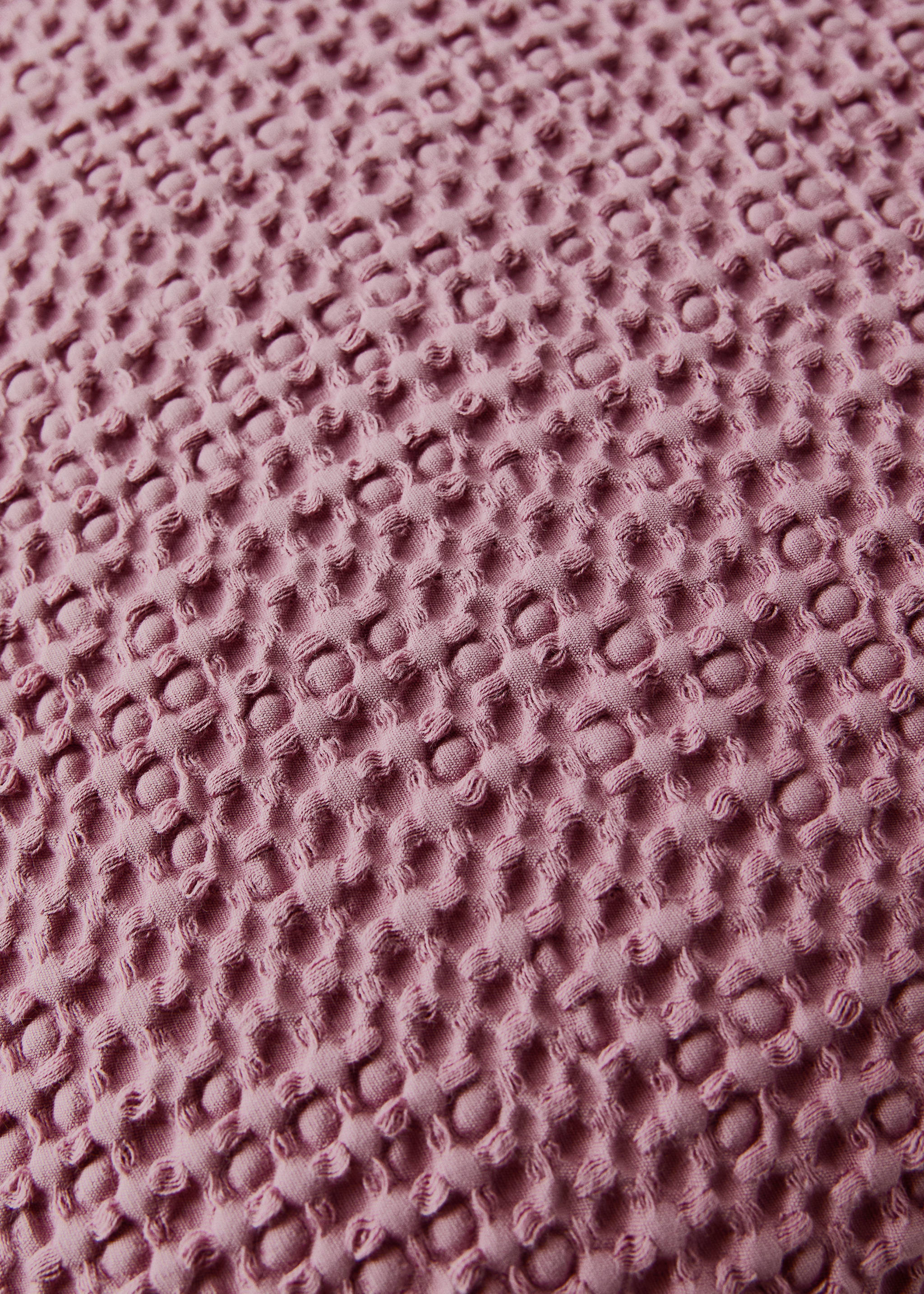Cotton garment-dyed waffle cushion cover 50x50 cm - Details of the article 3