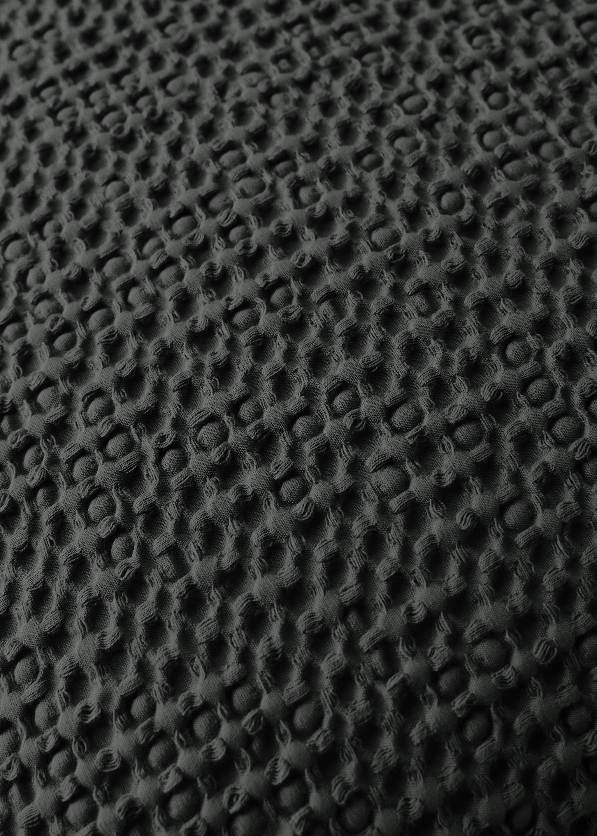 Garment-dyed waffle cotton cushion cover 50 x 50 cm - Details of the article 3