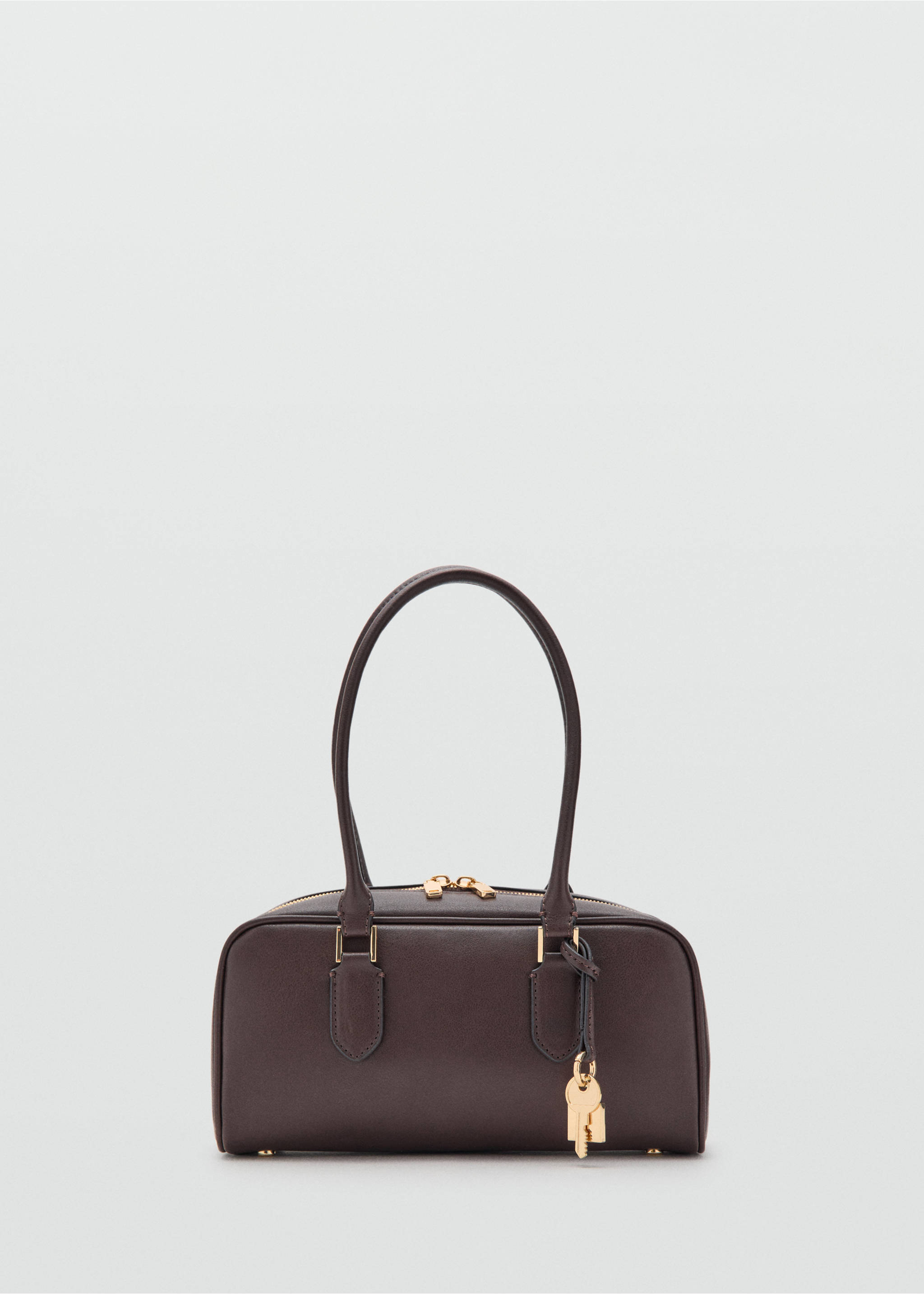 挂件细节小号保龄球包 - null, 巧克力色. Ref: 27053299-00.