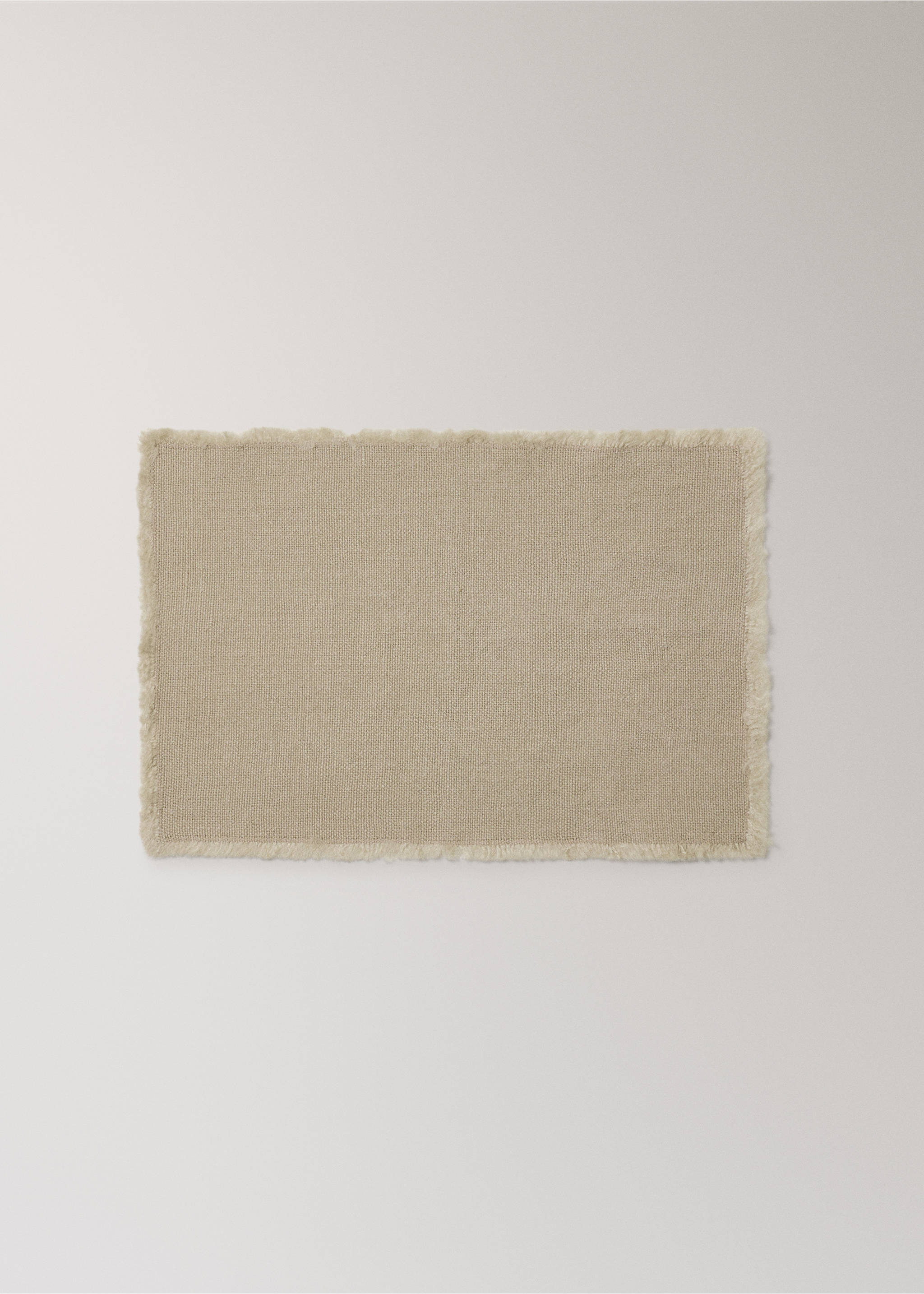 Frayed jute table mat - Article without model, Light/Pastel Brown. Ref: 27053302-00.