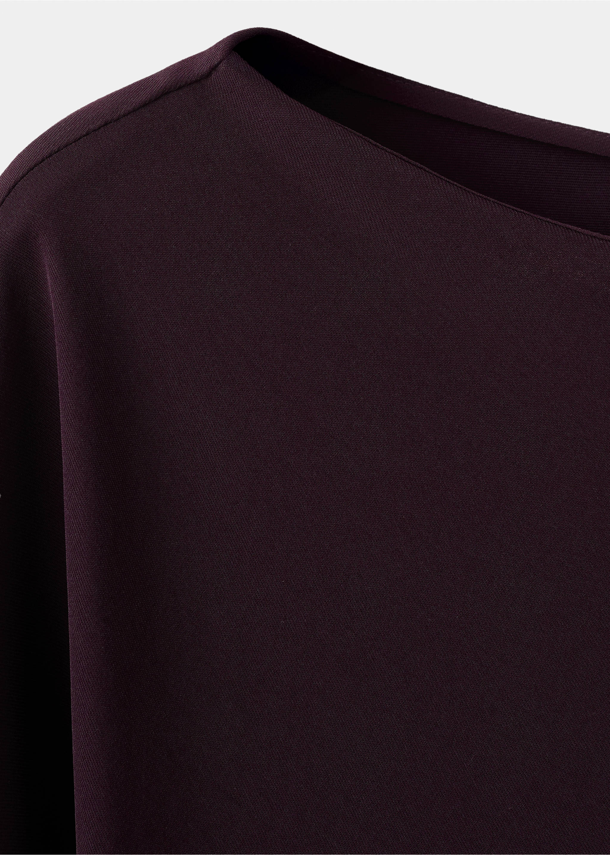 Vestido cuello barco fruncidos - Detalle del artículo 8, Vino. Ref: 27053303-00.