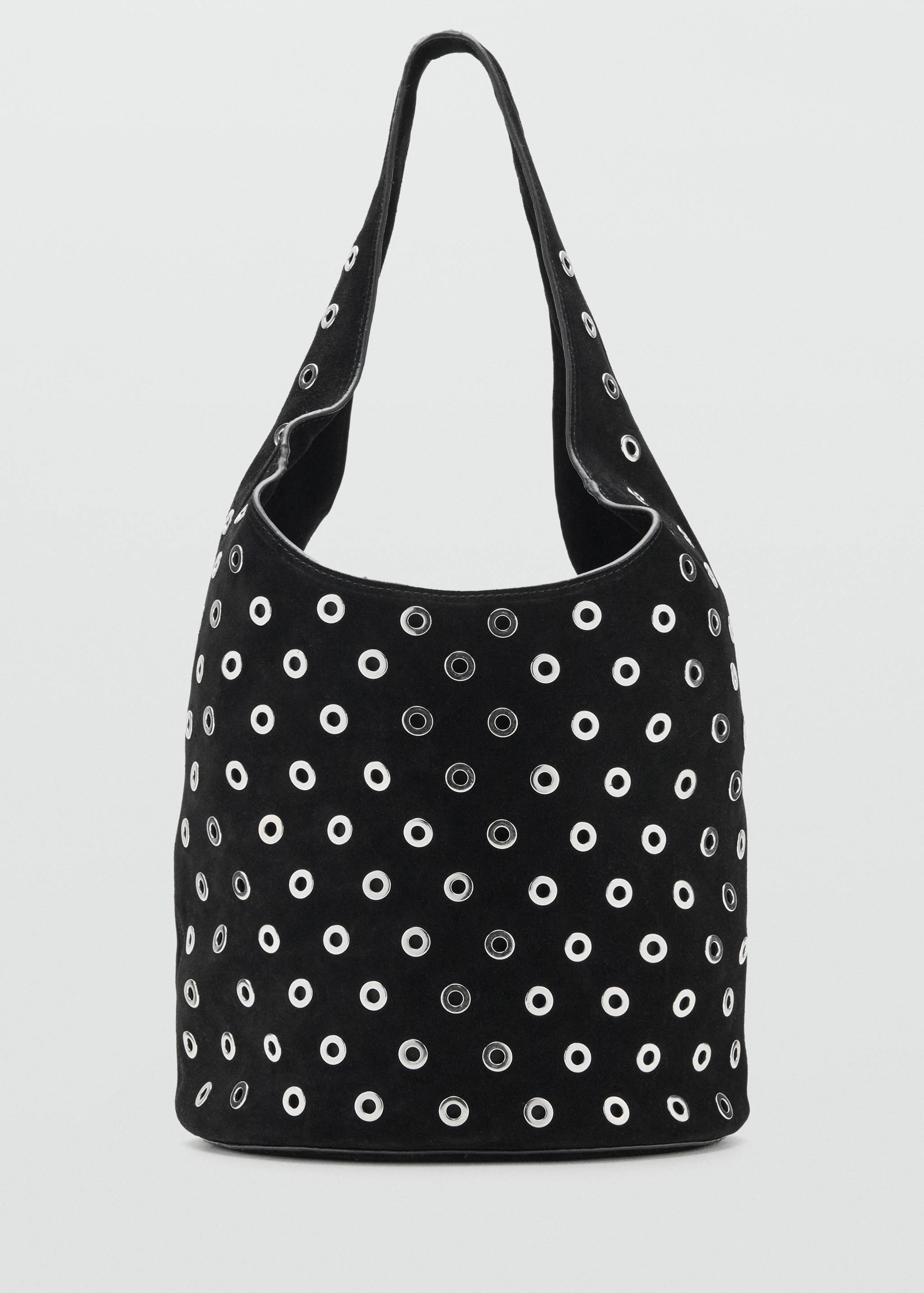 Leather drawstring bag with eyelets - Article without model