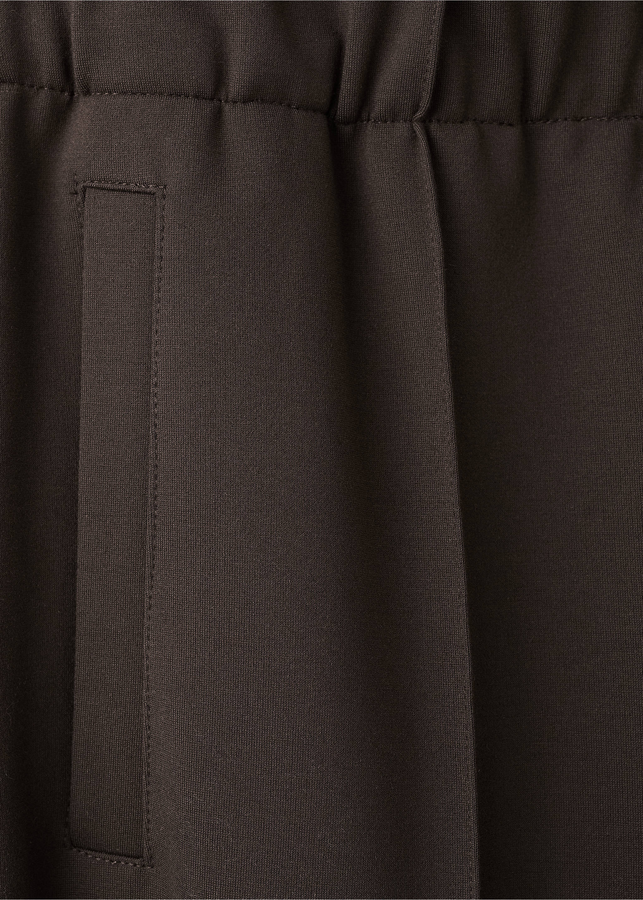 Contrast stripe straight trousers - Details of the article 8, Brown. Ref: 27053306-00.