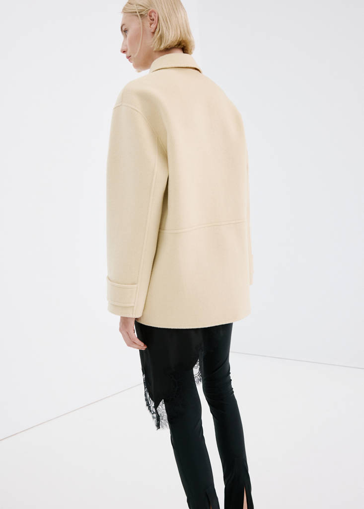 Wool jacket with pockets — Vanilla