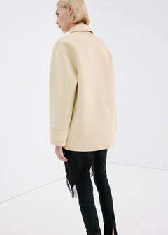 Wool jacket with pockets — Vanilla 3