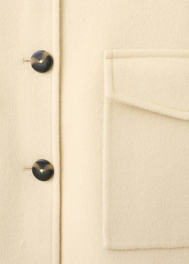 Wool jacket with pockets — Vanilla