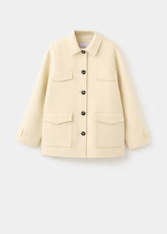 Wool jacket with pockets — Vanilla 6