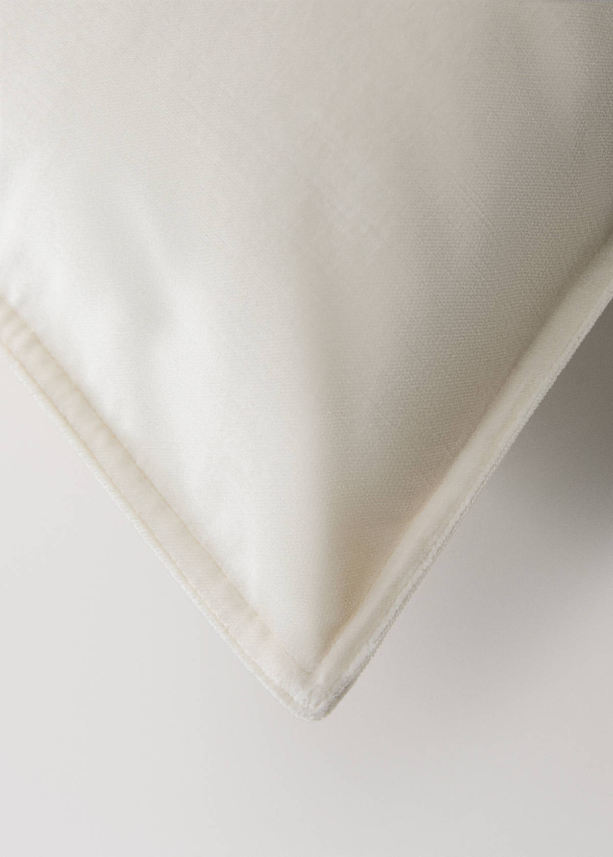 Velvet cushion cover 40x60 cm — Ecru