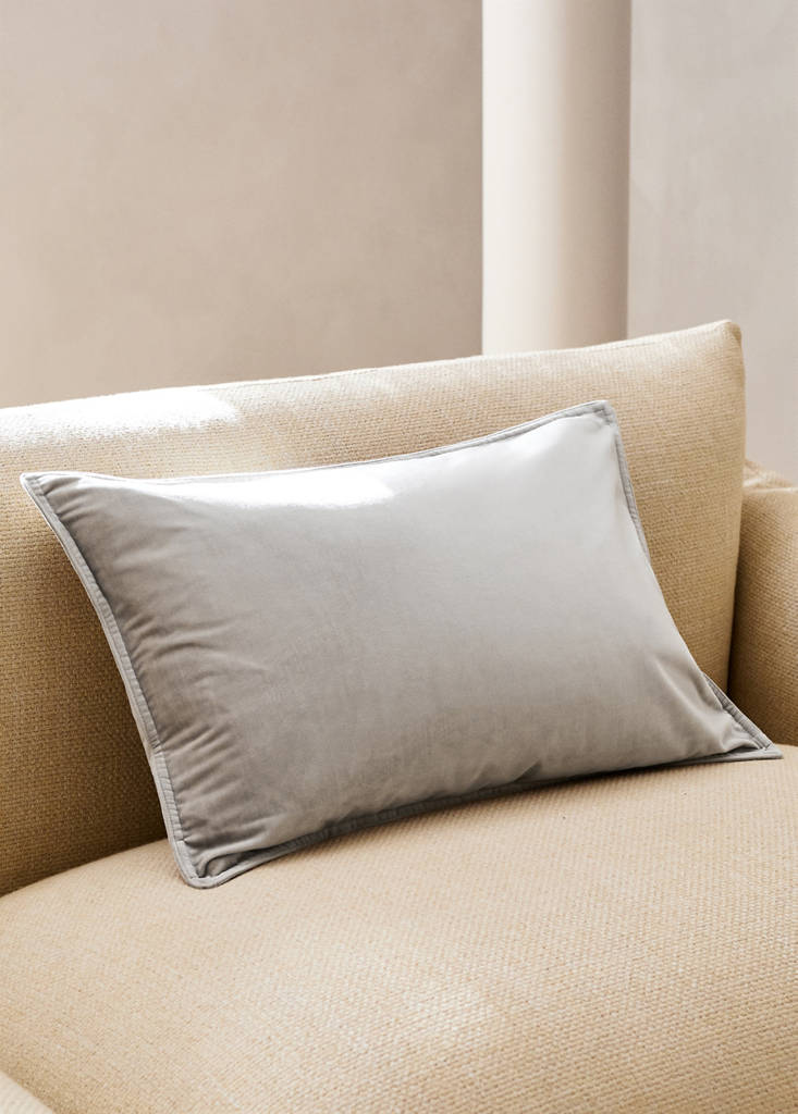 Velvet cushion cover 40x60 cm — Sand