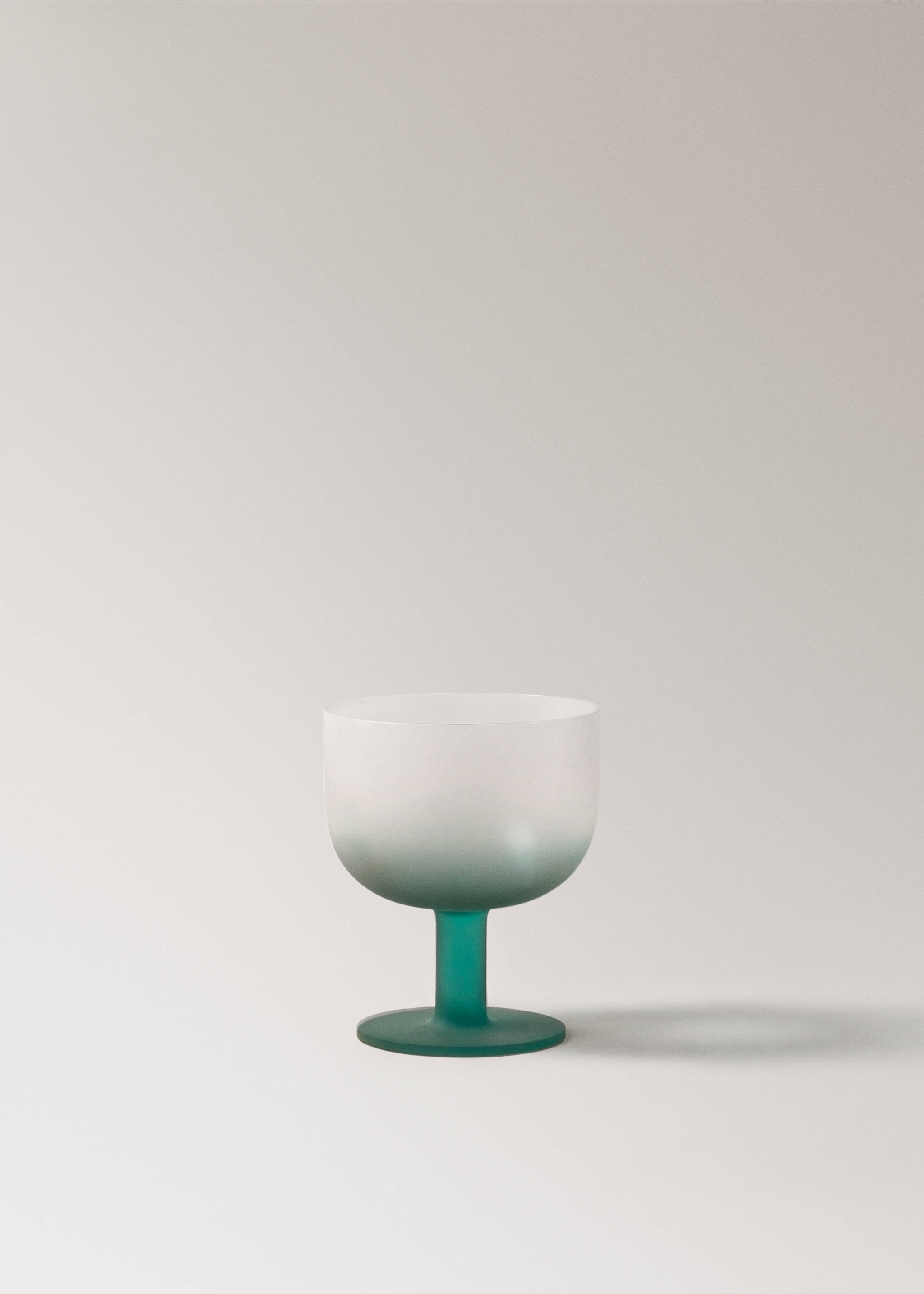 Frosted glass cup colour - Article without model, Green. Ref: 27053313-00.