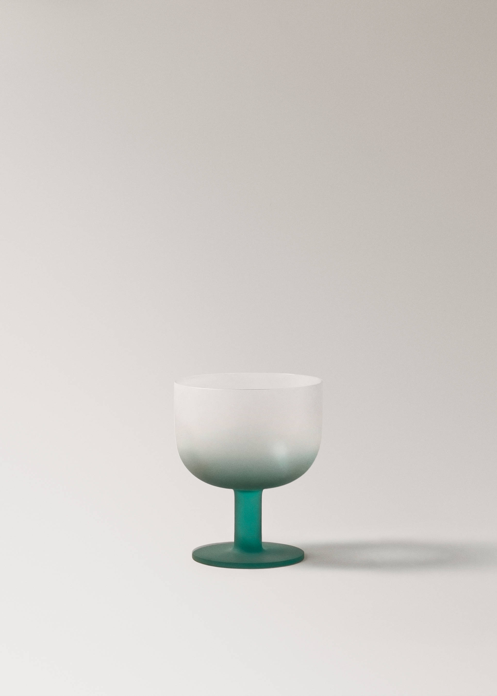 Frosted glass cup colour - Article without model